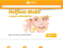 Tablet Screenshot of netfone.hu